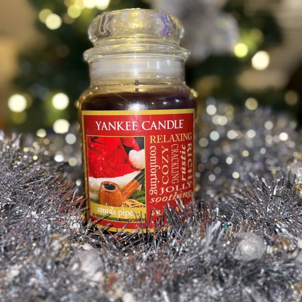 Yankee Candle Santa's Pipe DISCONTINUED 22oz
